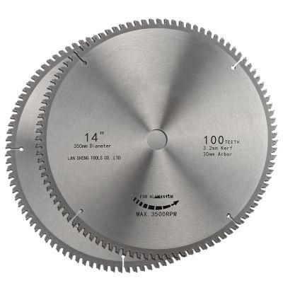 High Performance 14inch Tct Circular Saw Blades for Aluminium Profile Cutting