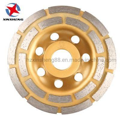 4.5 in 115mm Double Row Diamond Cup Grinding Wheel