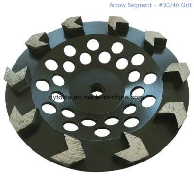 7&quot; Concrete Grinding Diamond Grinding Cup Wheel with 10 Arrow Segments