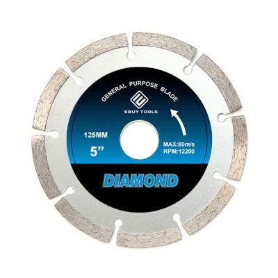 Segmented 125mm Concrete Diamond Saw Blade Cutting Disc for Masonry Stone Concrete