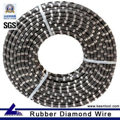 Premium Stone Quarry Rubber Coated Diamond Ropes