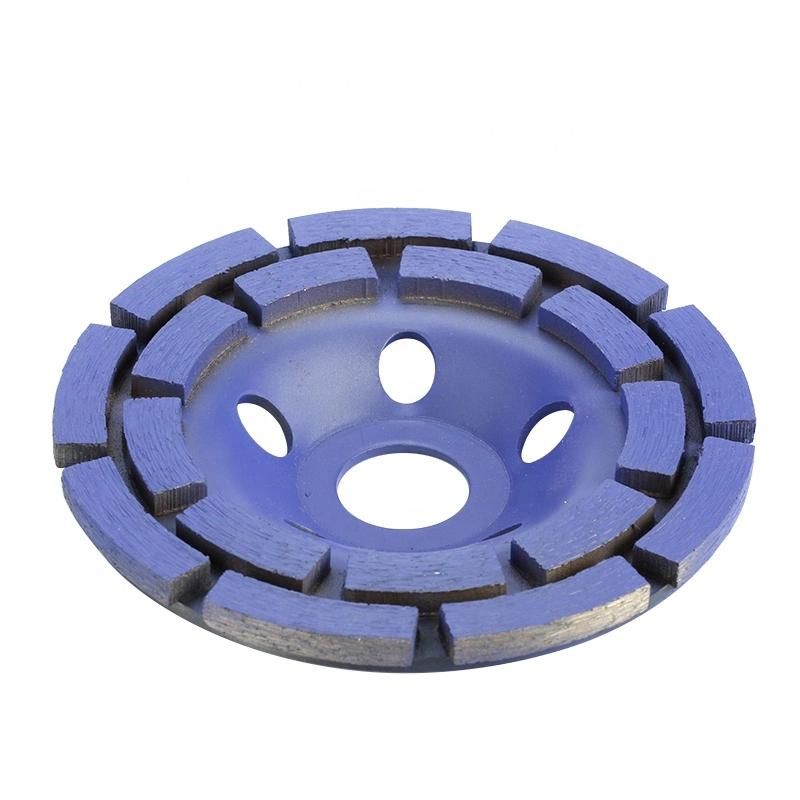 125 mm Cold Pressed Diamond Double Row Cup Grinding Wheel for Concrete