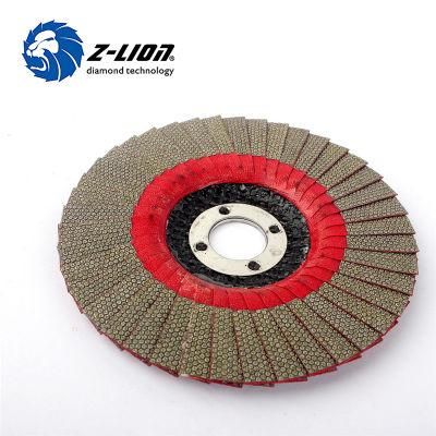 High Quality Electroplated Diamond Flexible Flap Polishing Grinding Disc