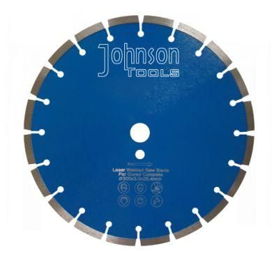 300mm Laser Welded Diamond Saw Blade Cured Concrete Cutting Tools