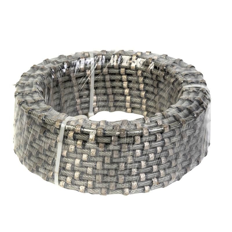 11.0X6.0mm 37bpm Granite Block Cutting Diamond Rope Wire Saw