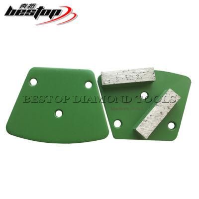 Trapezoid Concrete Floor Diamond Grinding Segments 40X10X10mm