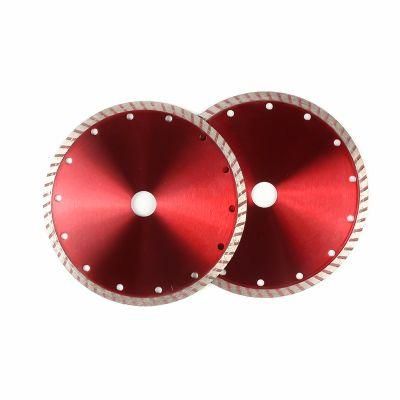 180mm High Quality Customized Hoja De Sierra De Diamante for Cutting Hard Materials Turbo Saw Blade