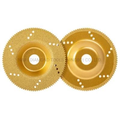 Qifeng Manufacturer Power Tools 100mm Brazed Diamond Cutting/Grinding Wheel for Marble