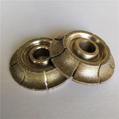 Od130mm Diamond Electroplated Marble Granite Grinding Polishing Round Edge Profile Wheels