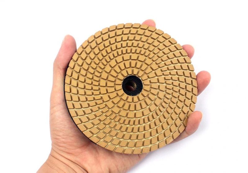 125mm Resin Diamond Abrasive Polishing Pad Wet Polishing Pad for Stone