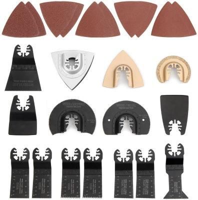 DIY Oscillating Multi Kit Saw Blades Wood Cutter Universal Tools 81 PCS Set