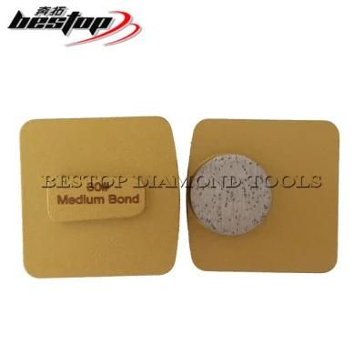 Concrete Diamond Grinding Shoe with Single Button 25X12mm