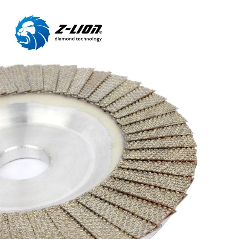 Z Lion Electroplated Diamond Flap Polishing Disc for Road and Bridge Engineering Grinding