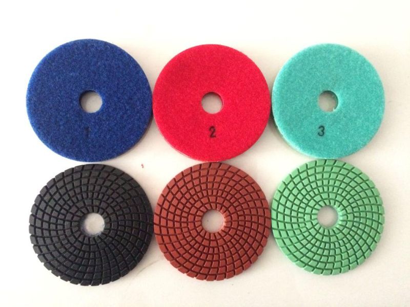 100mm Abrasive Dry Polishing Pad for Granite Marble