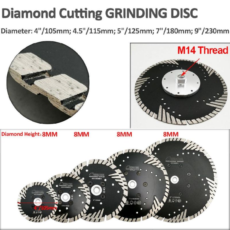 5" Vacuum Brazed Diamond Demolition Blade for All Purpose