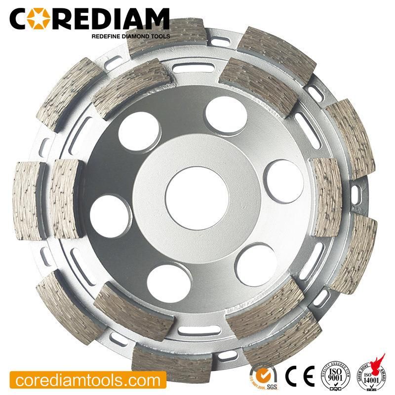 100mm - 180mm Diamond Double Row Grinding Cup Wheel for Concrete and Masonry in Your Need/Tooling/Grinding Cup Wheel