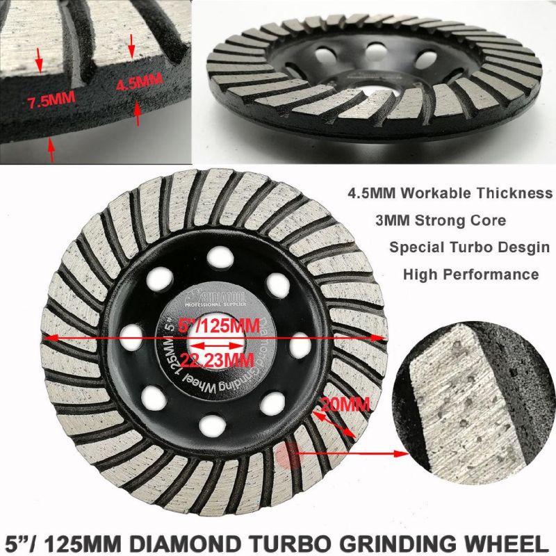 Diamond Turbo Row Grinding Cup Wheel for Concrete Masonry and Some Other Construction Material