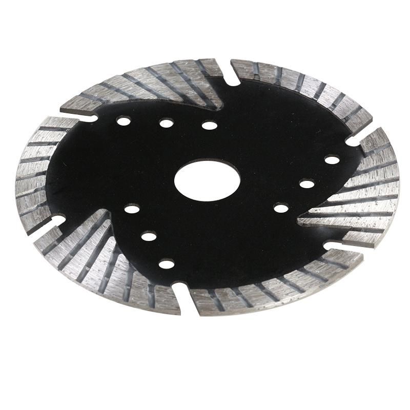 125mm Durable Using Cold Pressed Turbo Diamond Saw Blade Deep Teeth for Marble Cutting