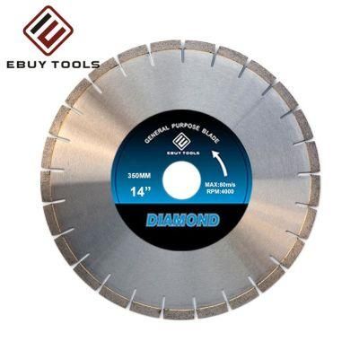 350mm Laser Welded Silent Tools Segment Diamond Saw Blade for Reinforced Concrete Cutting