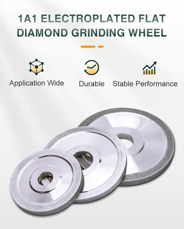 1A1 Flat Electroplated Bond Diamond Grinding Wheel
