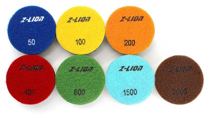 New 3in Diamond Resin Bond Wet Abrasive Floor Polishing Pad