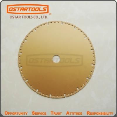 Vacuum Brazed Diamond Disc Saw Blade for Concrete Wood Stone Gravel Fiberglass Metal