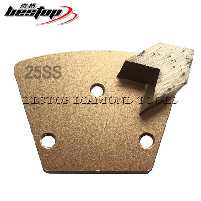 Trapezoid Concrete Diamond Floor Grinding Plate with 6 Holes