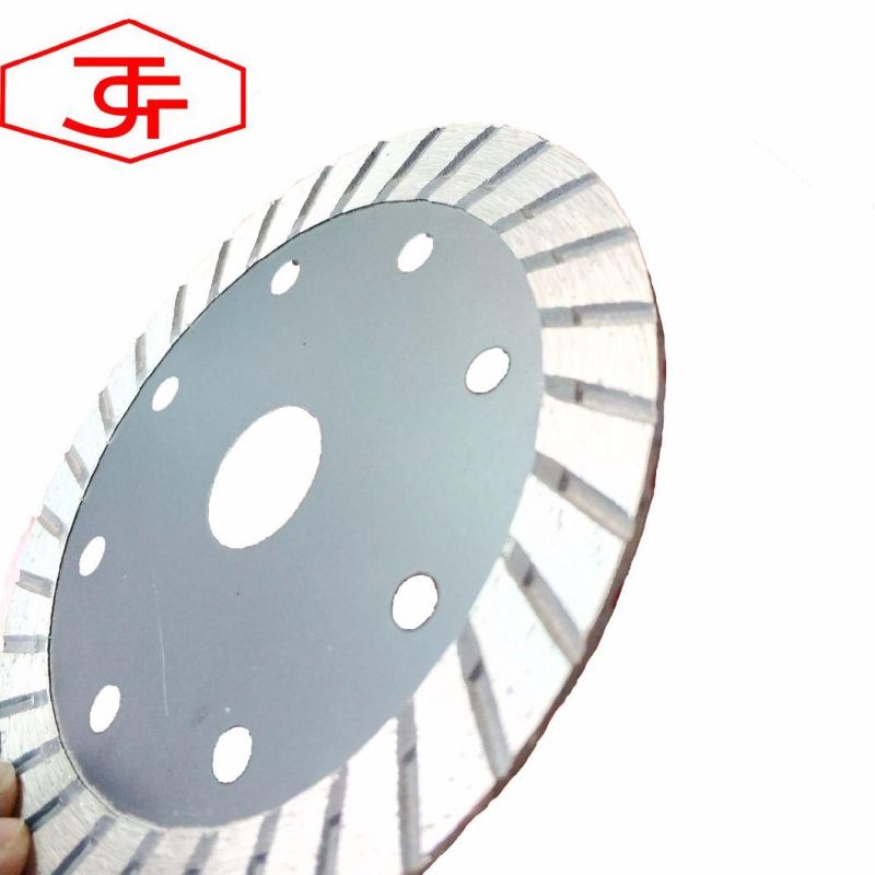 4.5inch 115mm Diamond Cutting Disc 10mm Height Turbo Type Diamond Saw Blade Dry Cutting Blade for Marble Stone Concrete