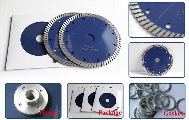 Hot Press Sintered Diamond Blade, Small Diameter Turbo Rim Diamond Blade for Cutting Stones & Granite