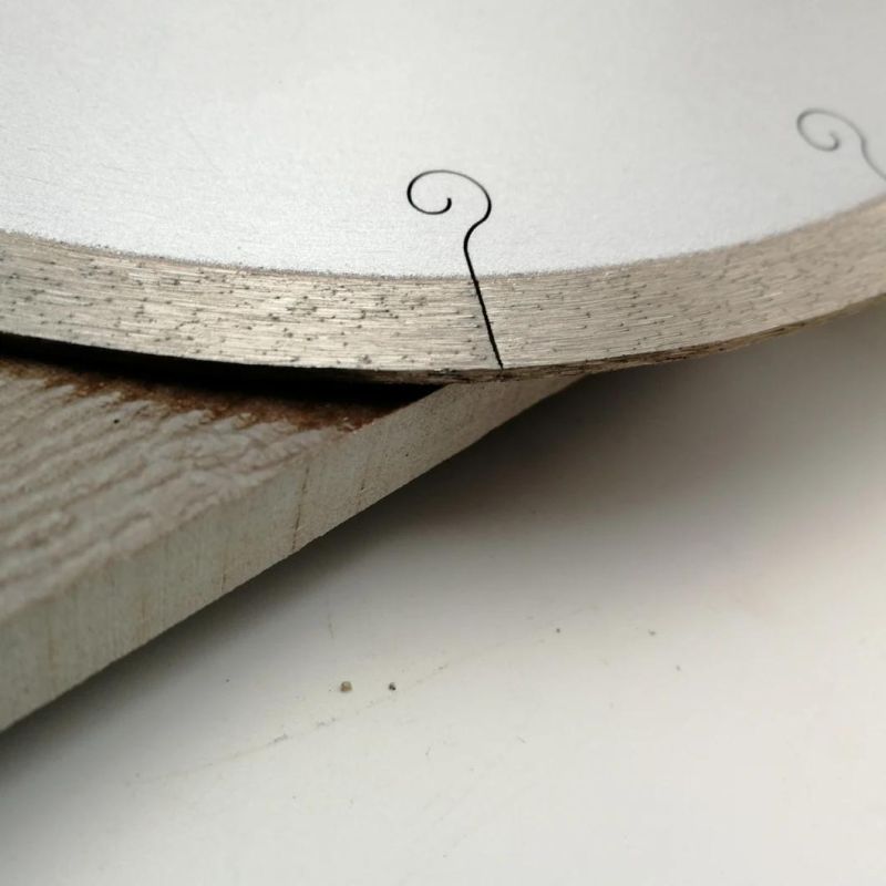 Hot-Pressed Premium Continue Rim Diamond Saw Blade with Hook Slot Lower Noise Better Performance