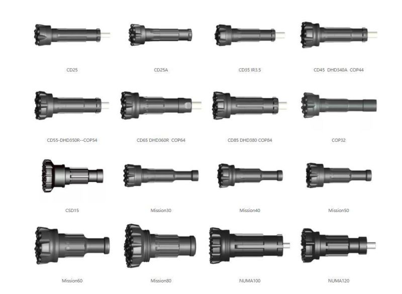 Ql 4 Inch DTH Drilling Tools Thread Connection 3 1/2" DTH Hammer