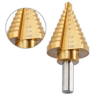 Step Drill Titanium Coated, Flute Straight