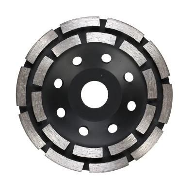 110mm Double Row Diamond Cup Grinding Wheel for Concrete Polishing