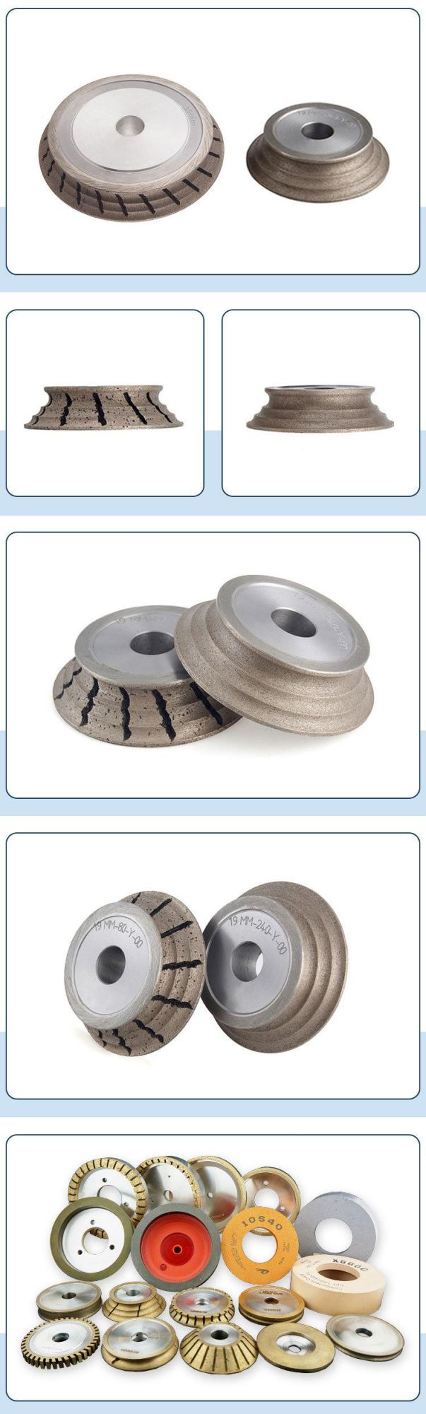 Peripheral Segmented Diamond Grinding V Wheel