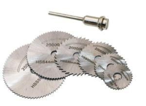 6PCS HSS Rotary Tool Circular Saw Blades for Cutting Discs Mandrel of Dremel