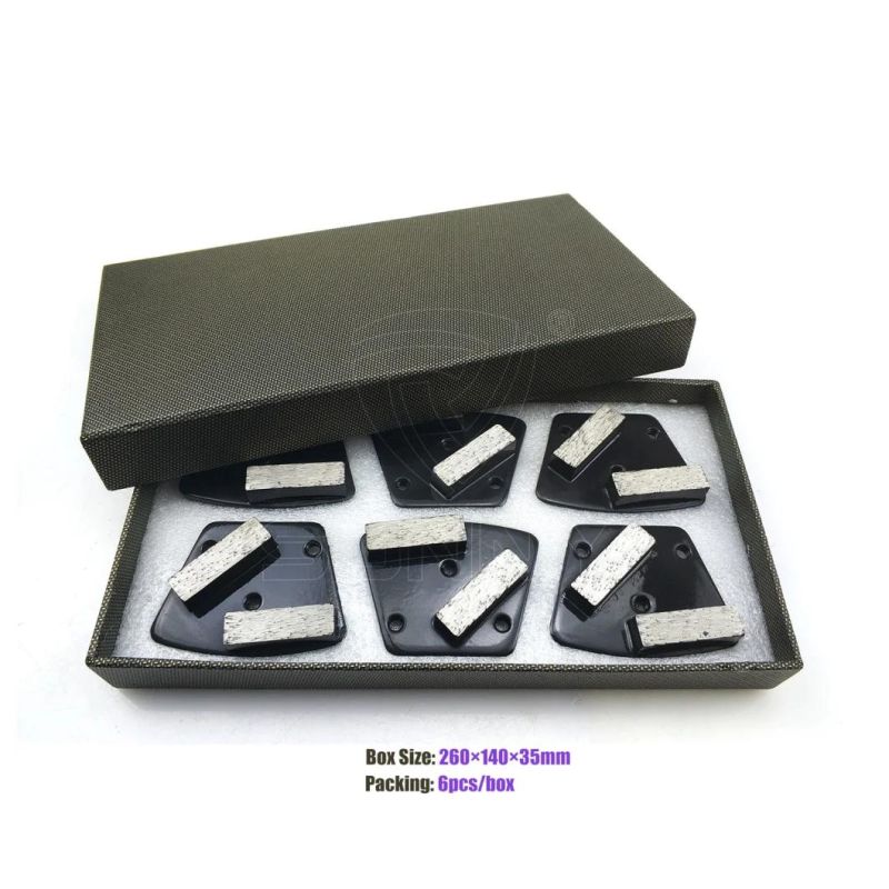 Black Trapezoid Diamond Grinding Pads for Concrete Abrasive Tool