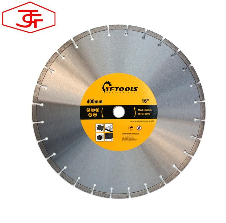 400 mm 16 Inch Diamond Cutting Blades for Cutting Asphalt Concrete