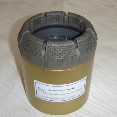 Pq3 Surface Set Diamond Core Drill Bit