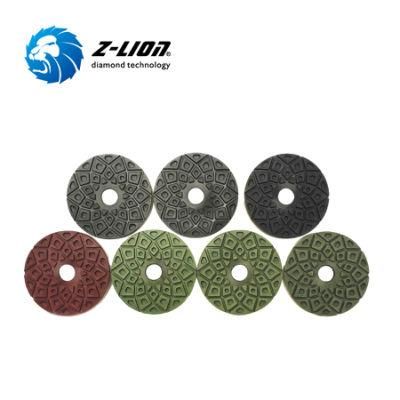 Diamond Edge Polishing Pad with Snail Lock for Granite Marble Artificial Stone