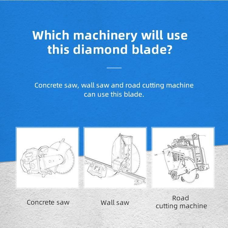 China Manufacture High Efficiency Diamond D350mm Saw Cutting Blade for Asphalt