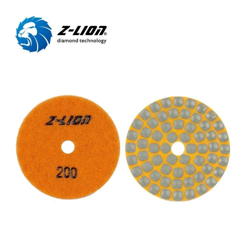 3" 4" Diamond Flexible Resin Dry Polishing Pad Stone Abrasive Tool for Granite Marble Grinding