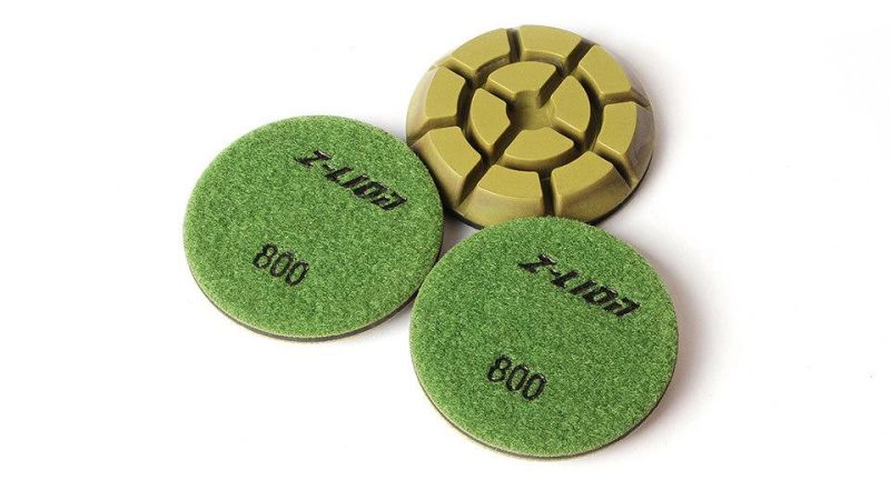 Resin Bond Wet 4inch Diamond Floor Polishing Pad Concrete Grinding Disc