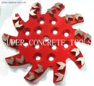 10 Inch 20 Arrow Segs Concrete Grinding Plate