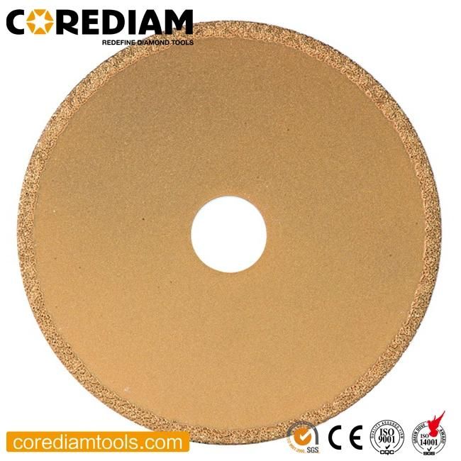 4-Inch Vacuum Brazed Continuous Rim Saw Blade/Diamond Tool/Cutting Disc