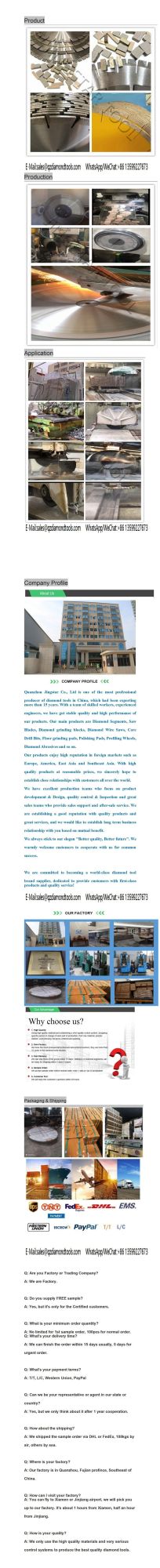 Electroplate Marble Profiling Wheel for Stone Line