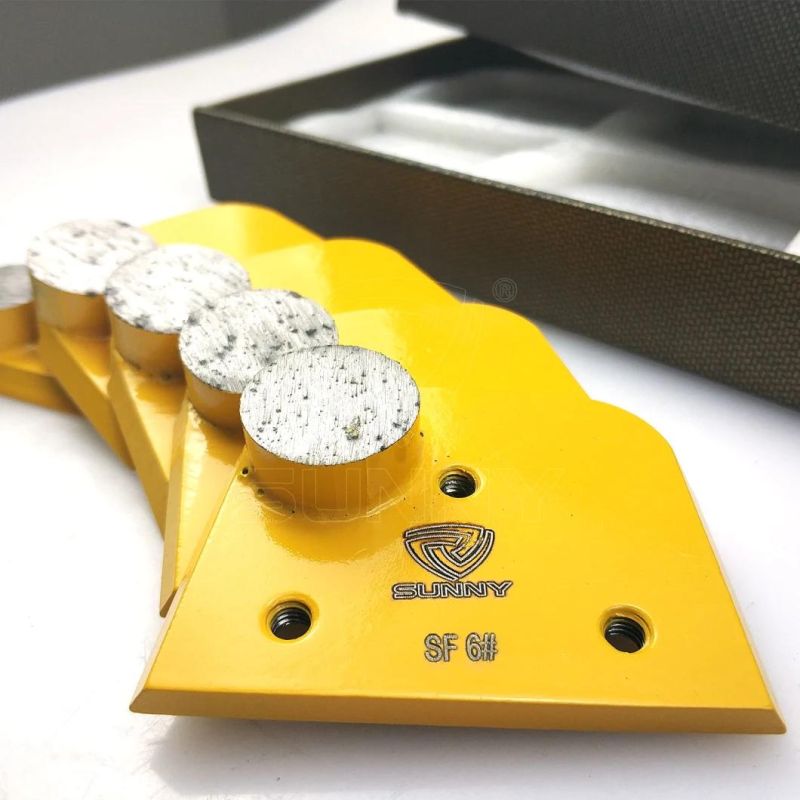 Lavina Diamond Grinding Shoe with Single Round Segment for Concrete Floor Grinder