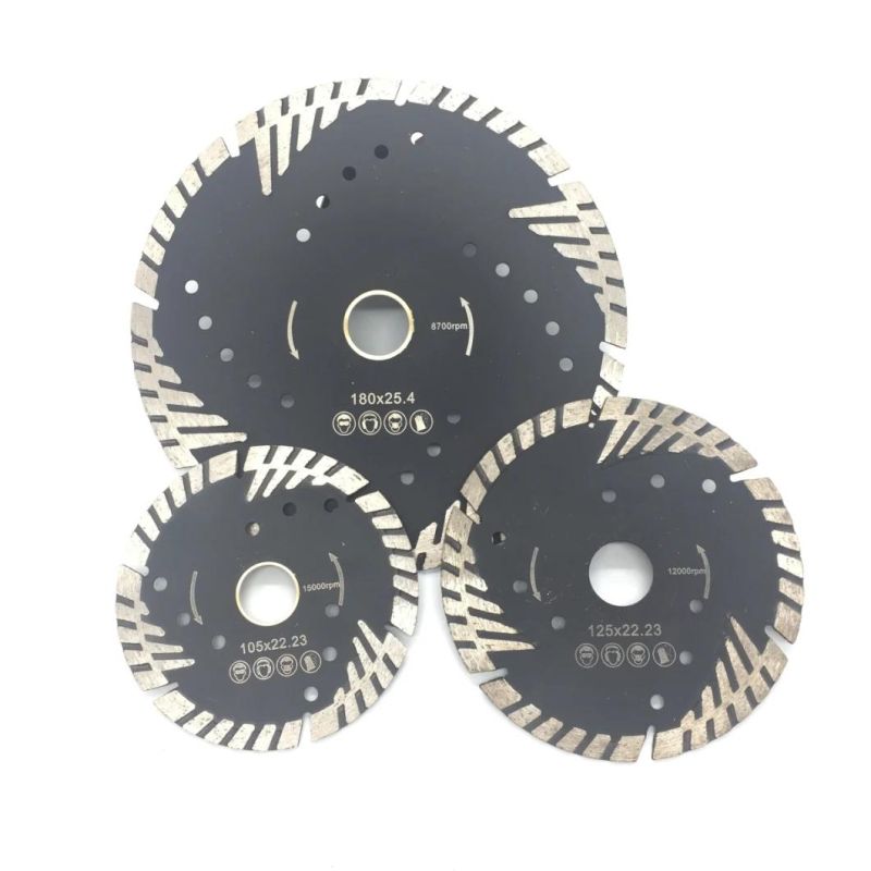 Teeth Protected Diamond Segment Saw Blade for Granite