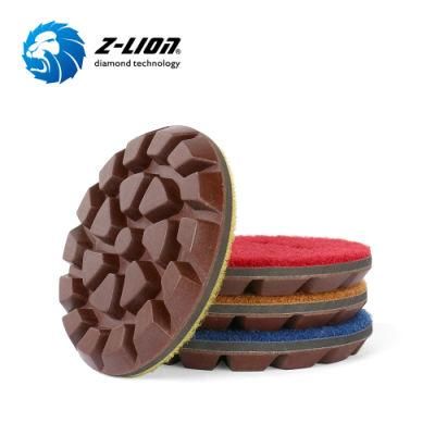 Copper Filled Hybrid Polishing Pad Diamond Abrasive Wheel Disc for Concrete Floor