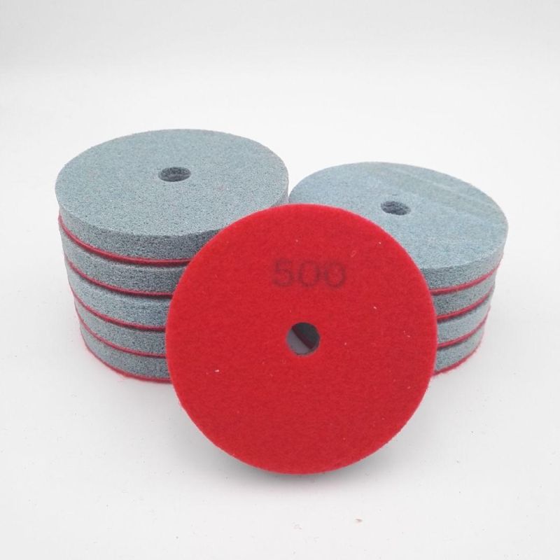 4inch Diamond Foam Pad Softer Stones Terrazzo Floor Sponge Polishing Pad