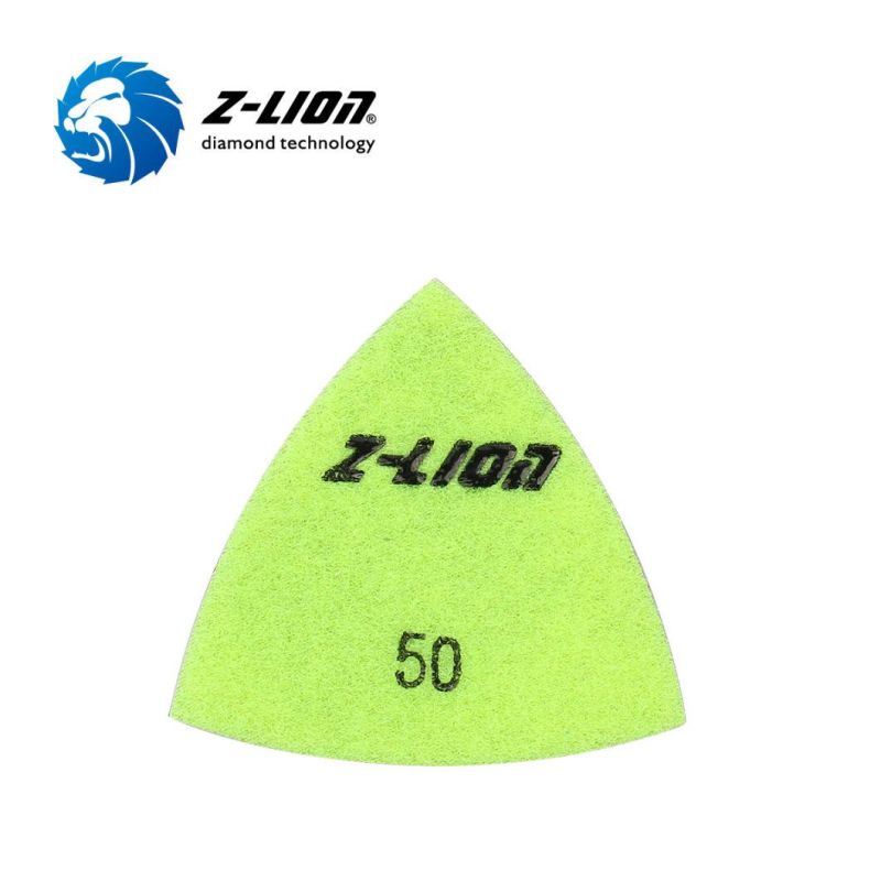 Vacuum Brazed Triangular Polishing Pad for Oscillating Tool Concrete Floor Corner Grinding